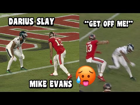 Mike Evans Vs Darius Slay GOT PHYSICAL! 🔥 Eagles Vs Buccaneers 2023 highlights (WR Vs CB)