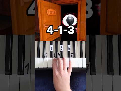 DOORS Theme Piano Tutorial #shorts