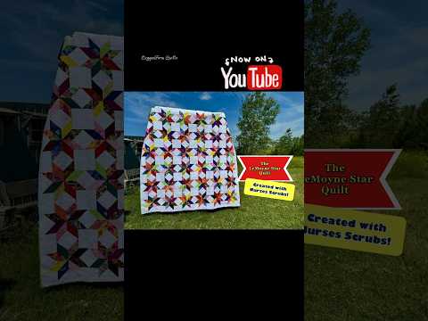 Turn Clothing into Quilts, Lemon Star Block, FREE Tutorial, Happy Memories Quilt #quilting #shorts