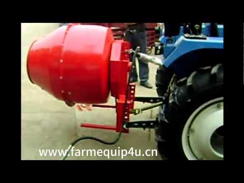 5 cubic ft tractor 3point pto cement mixer with hydraulic cylinder