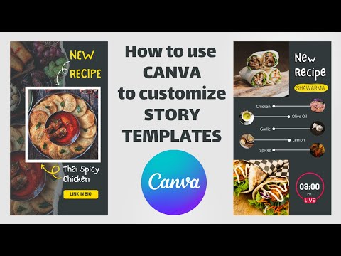 How to customize Instagram story templates with Canva- Editable templates