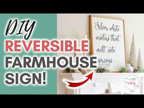 DIY Wood Signs With Frame | Farmhouse Sign DIY with Cricut or Cameo!