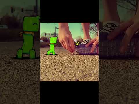 Creeper gets SWOSHED! 🌊 | #EpicMemeQuest vid inspired by @dude.dans_