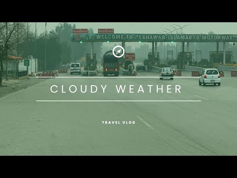 Cloudy weather motorway travel