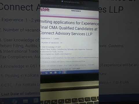 CMA CA #jobs #job #vacancy #shorts #ytshorts #trending #viralvideo #trendingshorts #viralshort #yt