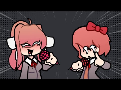 [FNF Cover] Meow but Monika and Sayori sing it