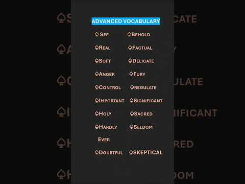 Advanced Vocabulary #english #shortsvideo