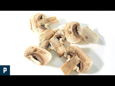 How to slice  Crimini mushrooms