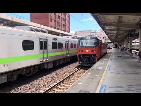 台鐵8774次E500型試運轉進站(樹林)