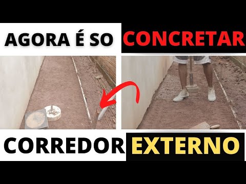 CONSTRUINDO A PRÓPRIA CASA - #141 - CORREDOR EXTERNO PRONTO PARA O CONCRETO