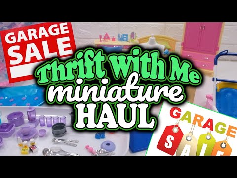 Thrift with Me for One Sixth Scale Miniatures at Garage Sales for Barbie