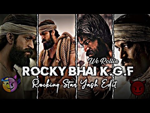 We Rollin Ft. Rocky Bahi Edit💫| Kgf chapter 2 Edit | Rocky Bahi Dialogue Edit👿| Kgf Chapter 2 Status