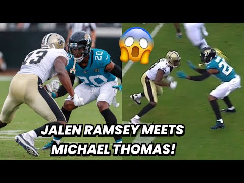 Michael Thomas Vs Jalen Ramsey 🔥 (WR vs CB) 2018