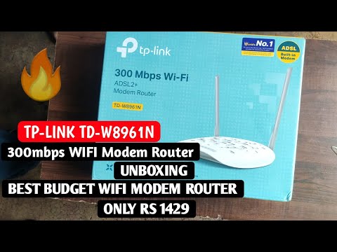 TP-LINK TD-W8961N WI-FI Modem Router Unboxing and Setup ! (No more waiting for Downloads) Review