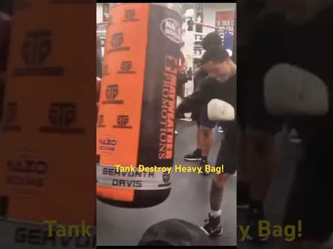 Gervonta Davis heavy bag drills! #boxing #gervontatankdavis #boxingtraining