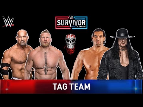 "Goldberg and Lesnar" vs "Khali and Undertaker" | Tag Team Match | WWE Survivor Series