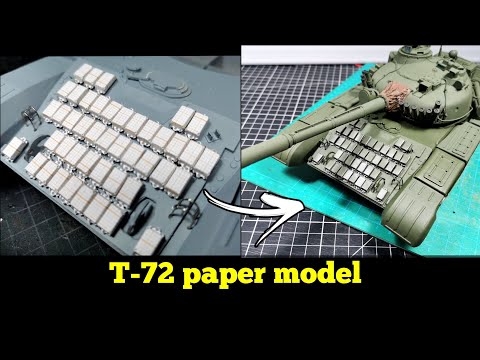 T-72 paper model (part 14) skale 1:25 Angraf