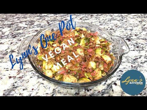 One Pot Meal/Brussel Sprouts #Veganmeal #Onepotmeal#Vegetarianmeal