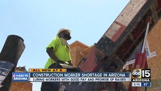 Companies facing construction worker shortage in Arizona