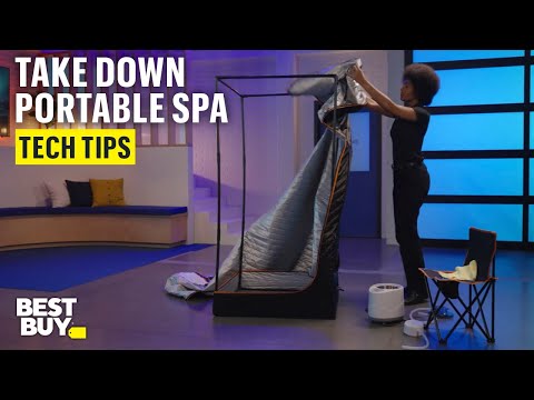 Taking Down and Storing the Sharper Image Steamer Sauna Portable Spa – Tech Tips from Best Buy