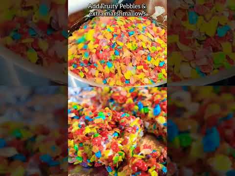 Fruity Pebbles Krispie Treats #shorts