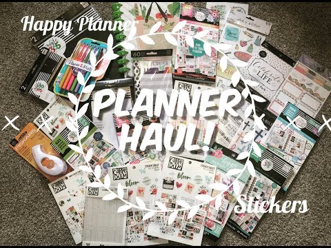 HUGE Planner Haul-Happy Planner Stickers, Recipe Keeper + More! JoAnn, Hobby Lobby, Walmart Michaels