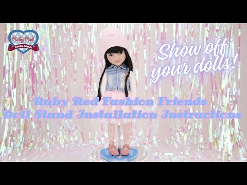 Ruby Red Fashion Friends Doll Stand Installation Instructions