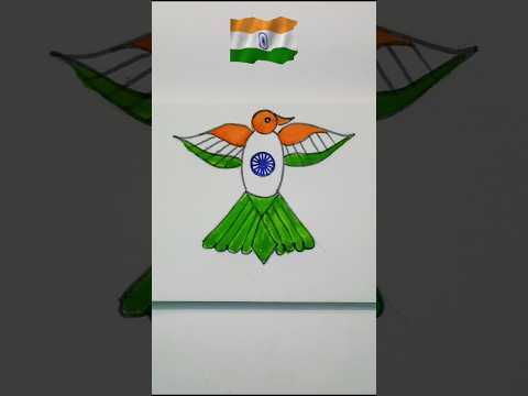 Indian Flag 🇮🇳 Drawing On Pegon | Independence day Drawing | #shorts #drawing