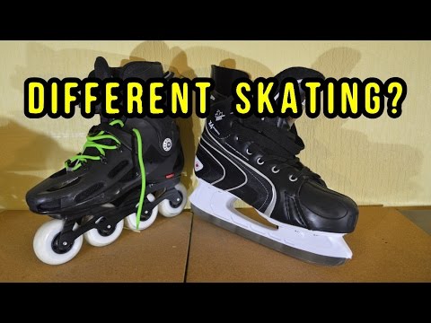 INLINE vs ICE SKATING ..  Differences Explained