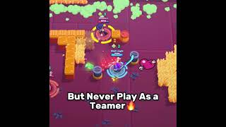 No Teaming İs So Hard But… -Brawl Stars #shorts#brawlstars