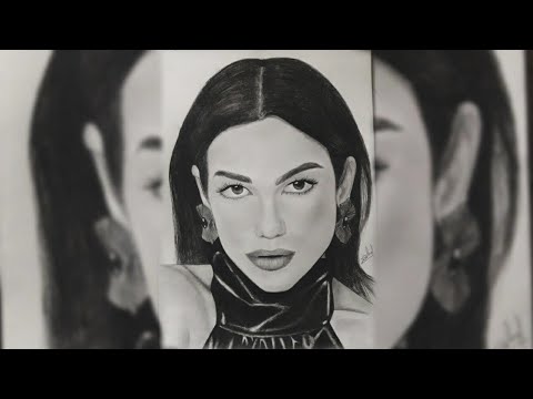 Drawing sketch of Dua lipa | #sketchart #dualipa