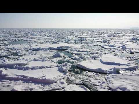 ドリルで砕氷！流氷砕氷船【ガリンコ号Ⅱ】に乗ってみた、絶景！ @北海道紋別市