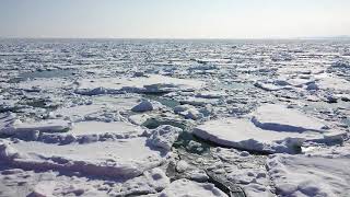 ドリルで砕氷！流氷砕氷船【ガリンコ号Ⅱ】に乗ってみた、絶景！ @北海道紋別市