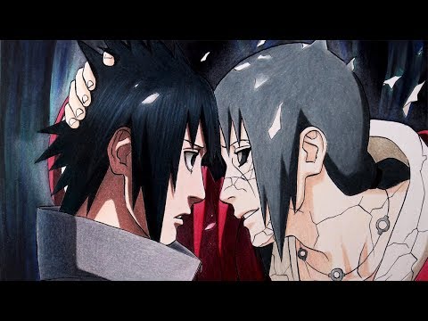 Como Desenhar SASUKE E ITACHI Despedida em Naruto Shippuden