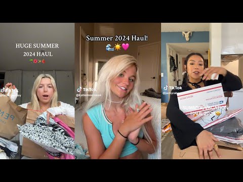 Summer shopping haul - TikTok compilation 🛍️😋