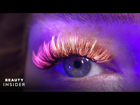 Lash Extensions Glow Under UV Blacklight | Insider Beauty