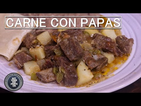 Carne con Papas - Beef Stew - Mexican Food