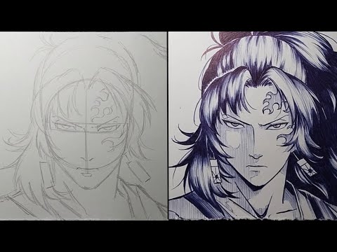 How To Draw YORIICHI TSUGIKUNI Step By Step - [KIMETSU NO YAIBA/DEMON SLAYER]