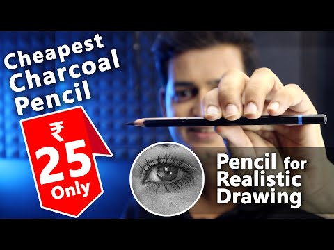 Cheapest Charcoal Pencil for Realistic Drawing | Drawing Technique for Beginners