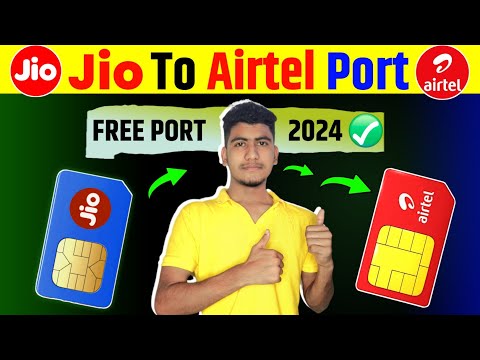 Port Your Mobile Number Online | How to PORT Jio Sim to Airtel | jio to airtel port kaise kare