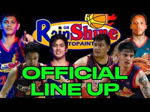 RAIN OR SHINE ELASTOPAINTERS OFFICIAL LINE UP | PBA COMMISSIONER'S CUP 2024