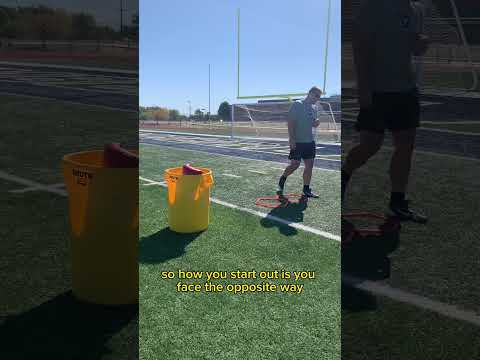 Dline/ Linebacker footwork drill #dline #linebacker #footballdrills