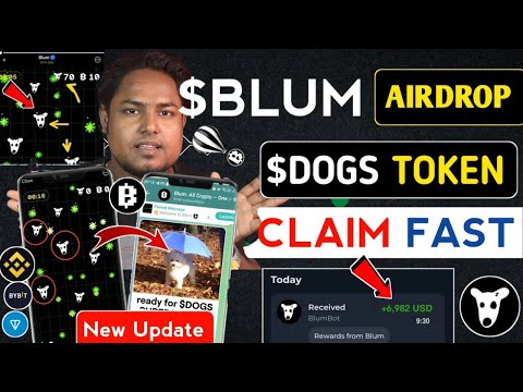 BLUM থেকে সবাই পাবে $DOGS ইনকাম | Blum New Update Today | Blum Drop Game & Memepad | Blum &