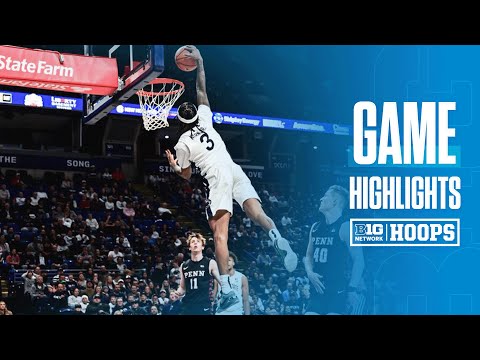 Penn at Penn State | Highlights | Big Ten Men's Basketball | 12/29/2024