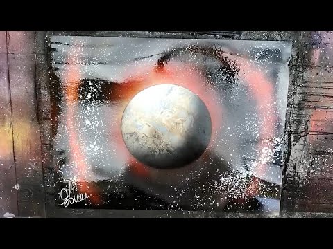 BIG MOON painting by Spray Art Eden