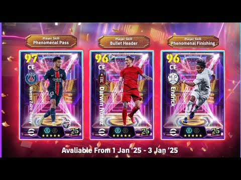 Upcoming Free *SHOWTIME PLAYERS* - 1st January '2025 | STATS & BOOSTERS Ft. Endrick | eFootball 2025