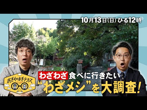 『おぎやはぎテラス～きょう、12時にどこ？～』2024年10月13日（日）わざわざ食べに行きたい”わざメシ”を大調査　毎週日曜ひる12：00〜13：00