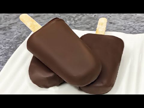 Chocobar Ice Cream Recipe | No Cream & Condensed Milk Choco Bar Ice Cream | Easy Chocolate Ice Cream