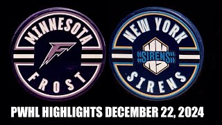 Minnesota Frost | New York Sirens PWHL Highlights Dec. 22/24