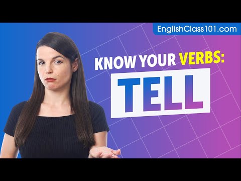 TELL - Basic Verbs - Learn English Grammar